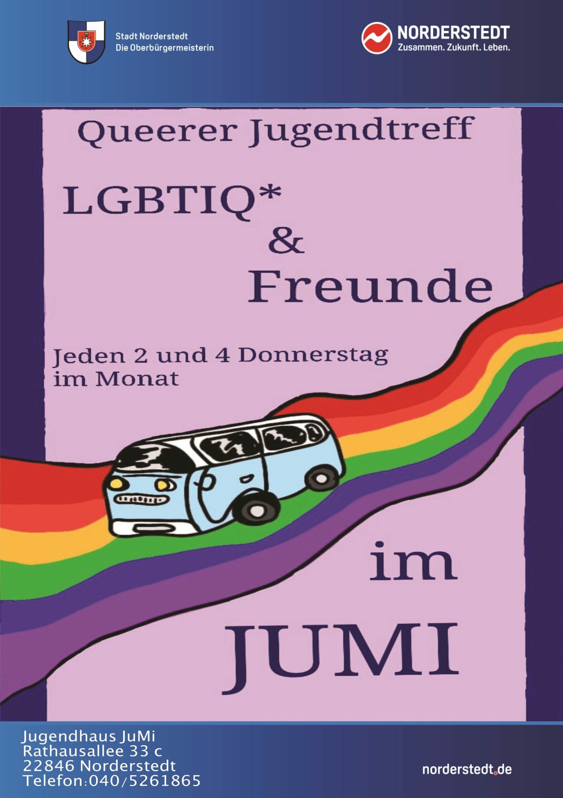 Queerer Jugendtreff LGBTIQ*+ Freunde Norderstedt