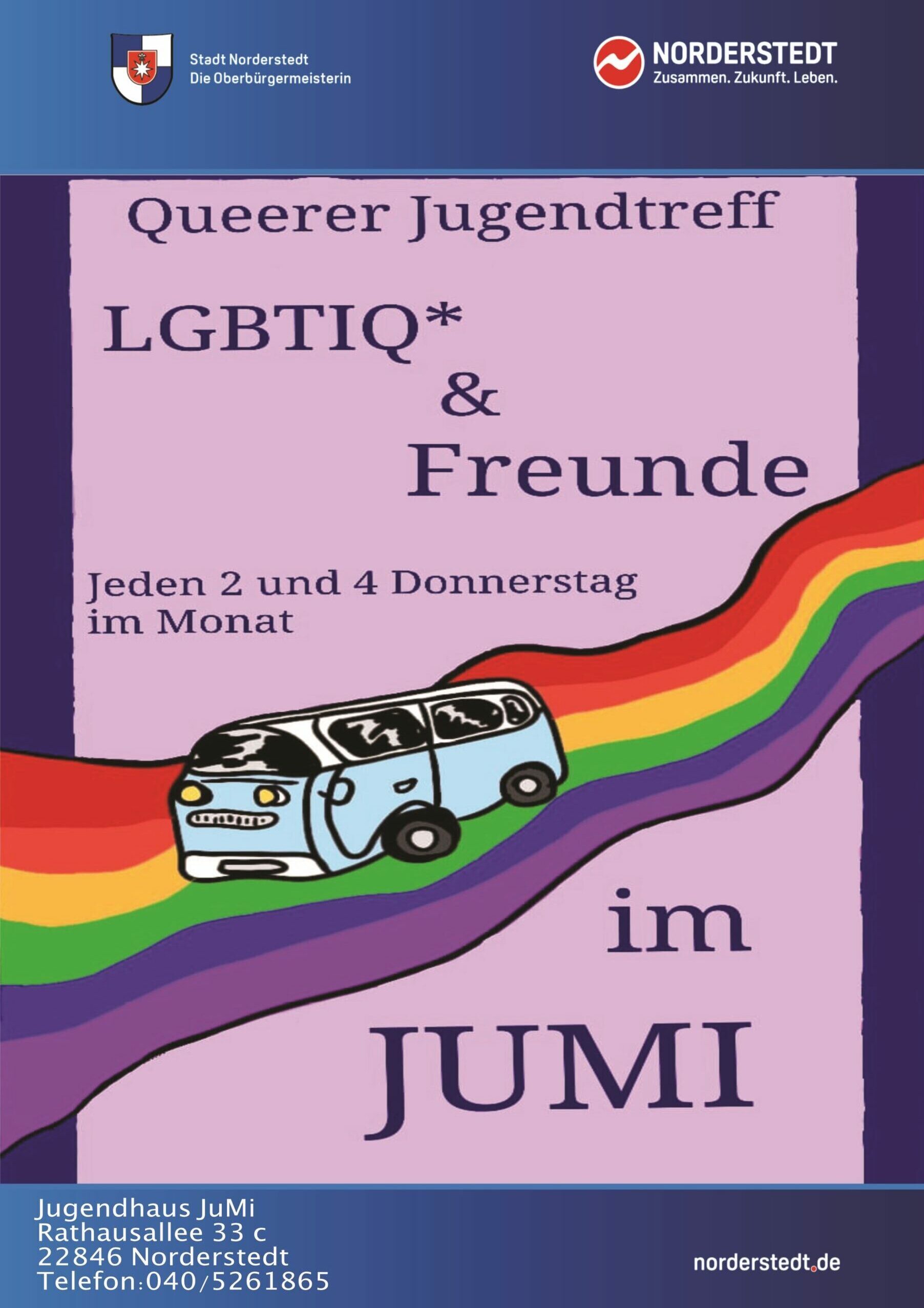 Queerer Jugendtreff LGBTIQ*+ Freunde Norderstedt